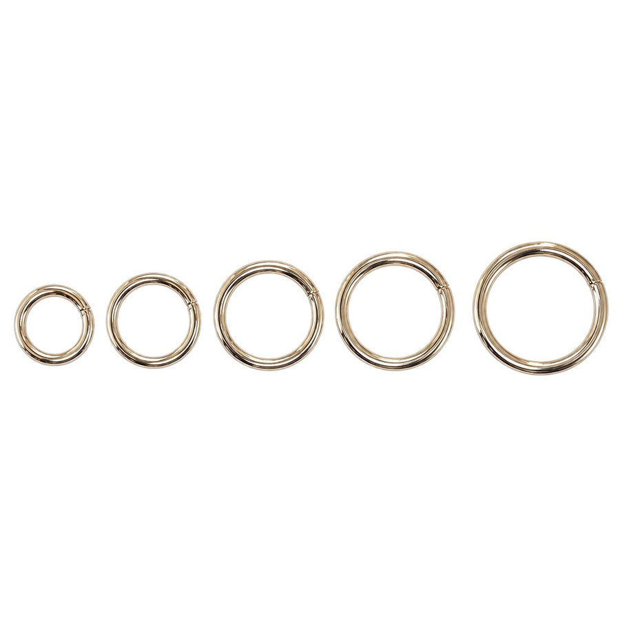 Bellepet Rundringe aus Chrom in allen Größen (15 bis 30 mm Innenmaß)