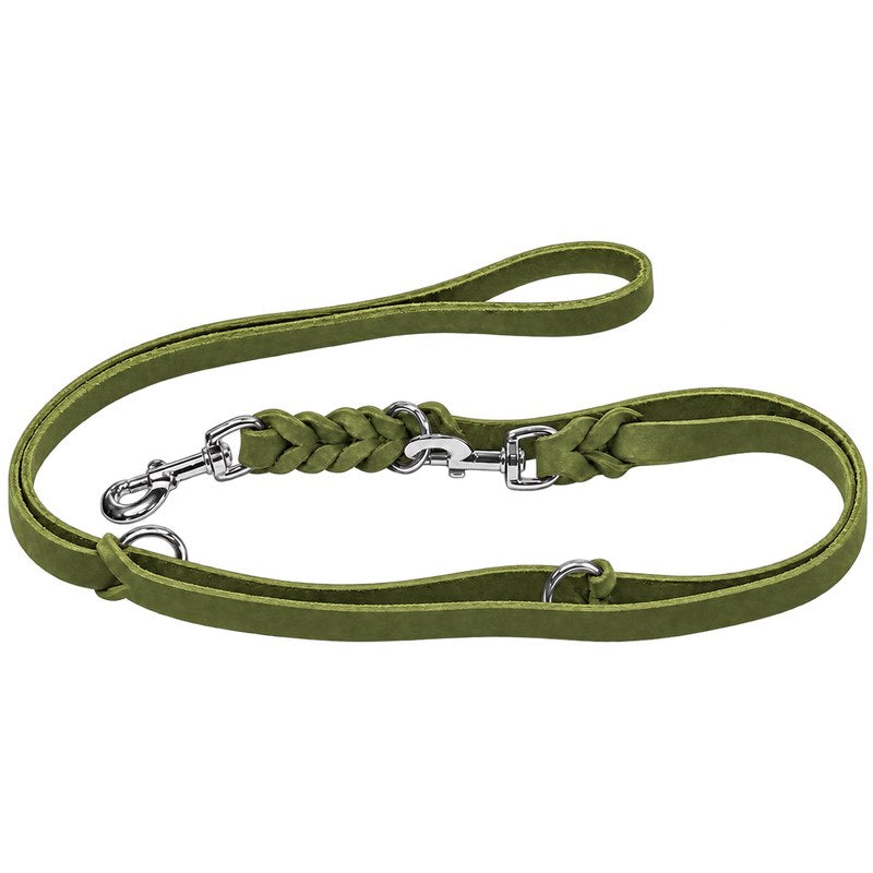 Bellepet Fettlederleine extra breit 2,40 m 3-fach verstellbar