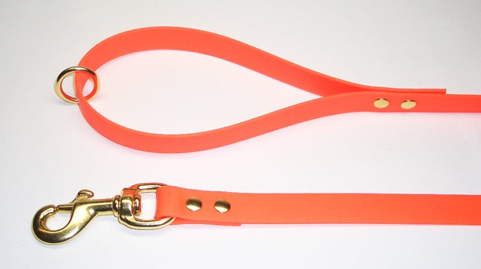 Bellepet Biothaneleine 1,20m mit Handschlaufe - Messing
