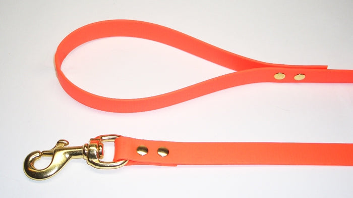 Bellepet Biothaneleine 1m mit Handschlaufe - Messing