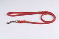 Bellepet Fettlederleine 2,20m mit Handschlaufe - Chrom