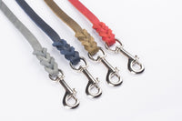 Bellepet Fettlederleine / Schleppleine 5m mit Handschlaufe - Chrom