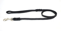 Bellepet Fettlederleine 2m mit Handschlaufe - Chrom