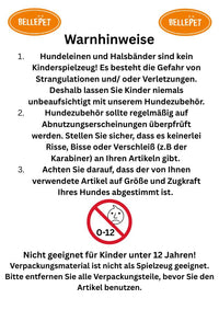 Bellepet Biothaneleine rund 1m ohne Handschlaufe - Edelstahl