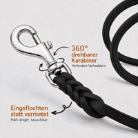 Fettlederleine mit Handschlaufe – Produkt- & Detailansicht | Bellepet