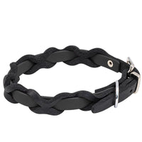 Halsband Braidy Farbrausch in Schwarz – handgefertigt aus Deutschland | Bellepet