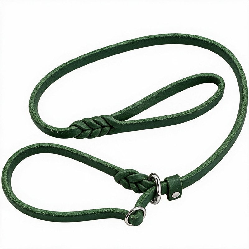 Bellepet Moxon-/Retrieverleine aus Fettleder mit Zugstopp