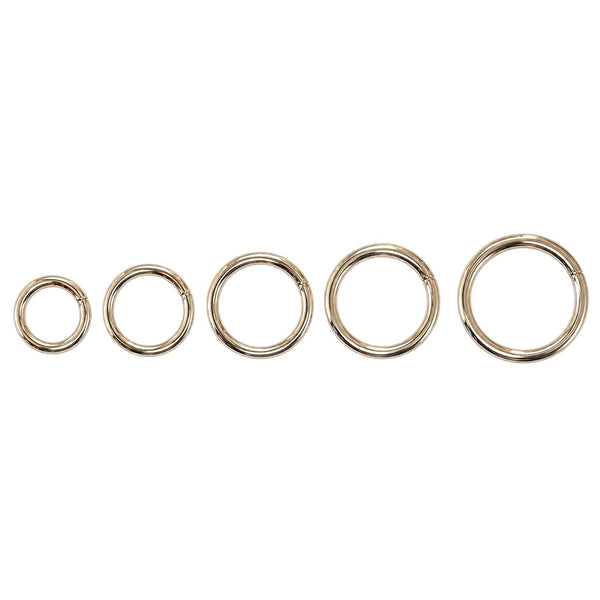 Bellepet Rundringe aus Chrom in allen Größen (15 bis 30 mm Innenmaß)