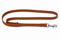Einfache Leine Fettleder — Cognac