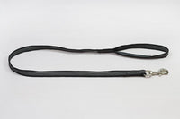 birtefoto::Leinen Chrom/Gummiertes Nylon/Führ Leine Nylon/Führleinen Nylon schwarz.jpg