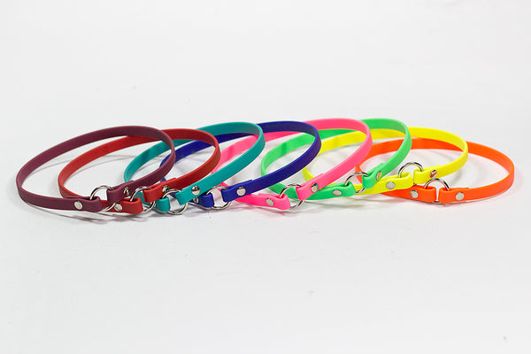 Bellepet - leichtes Halsband aus Biothane für große Hunde - Chrom