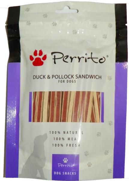 Perrito Duck &amp; Pollock Sandwich 100g